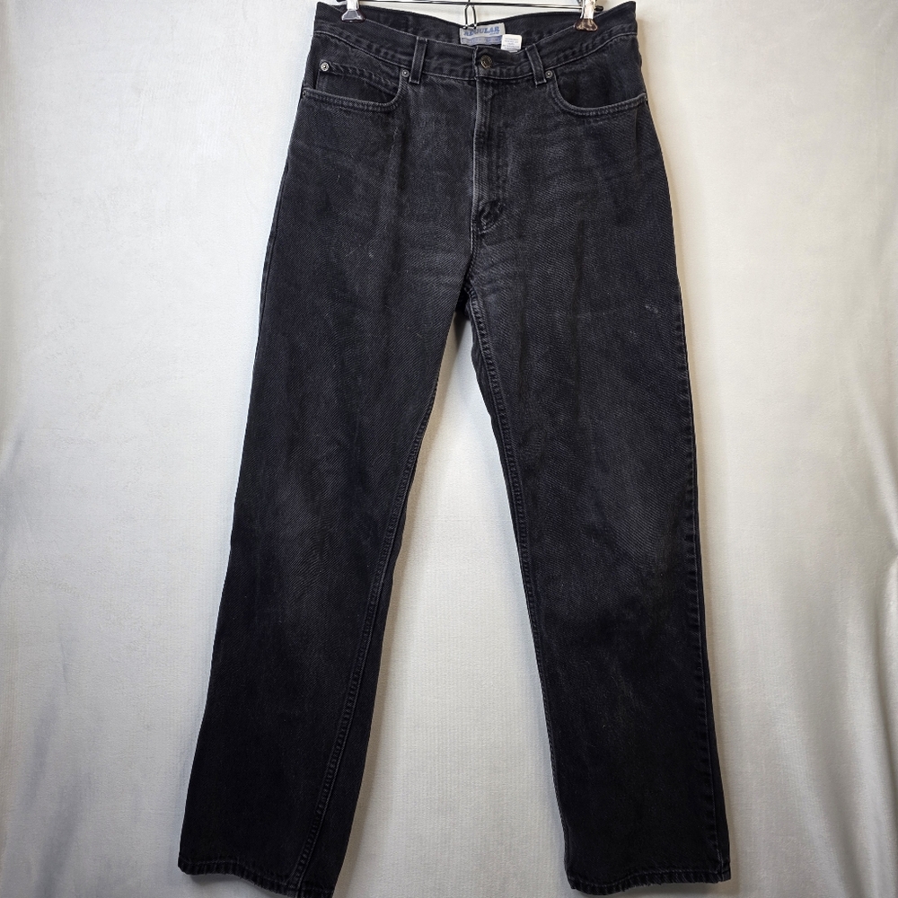 Old navy vintage y2k black jeans sz 34